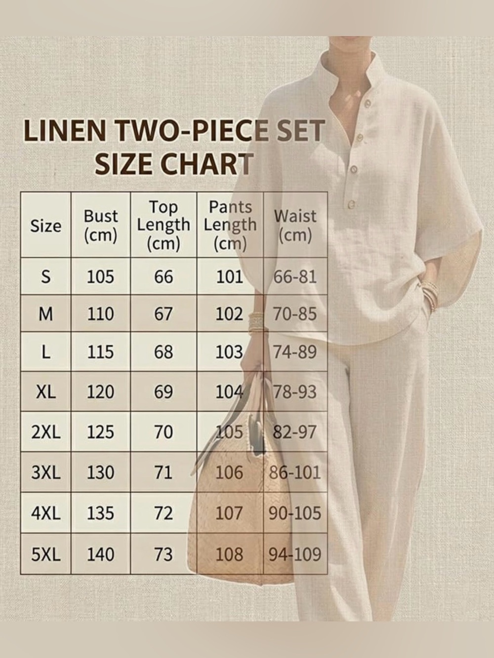 Relaxed Wide-Leg Linen-Blend Set - Picture 3 of 3